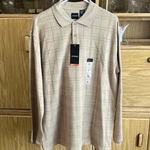 Arrow USA marked classics long sleeve polo NWT